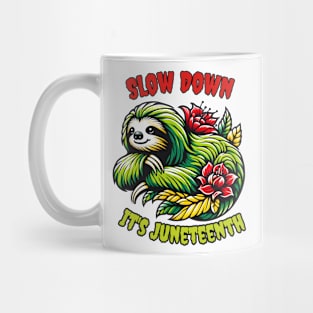 Juneteenth sloth Mug